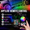 RGB Rock Lights, 10 Pods 360 LEDs SMD Chips Super Bright App Control Underglow Neon Light Exterior Chassis Wheel Well Glow Kit For Off Road Cars