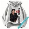 New Children Hooded Sweatshirt Michael Jackson Retro Letter Figure Print Pullover Kids Boys Girls Casual Vintage Fashion Hoodie