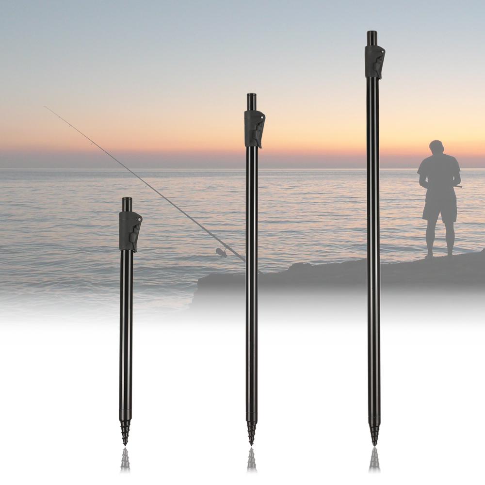 Adjustable Carp Fishing Bank Stick Extending Aluminum Alloy Fishing Fish Rod Rest for Bite Alarm Adjustable Fishing Bank Stick