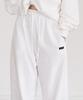 INJIACTIVE Semi Wide Logo Sweatpants White