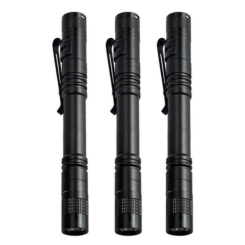 500LM Mini LED Flashlight, Portable Aluminum Alloy Pen Light with Clip, for Camping Hiking Emergency & Dentist Nurse Examination
