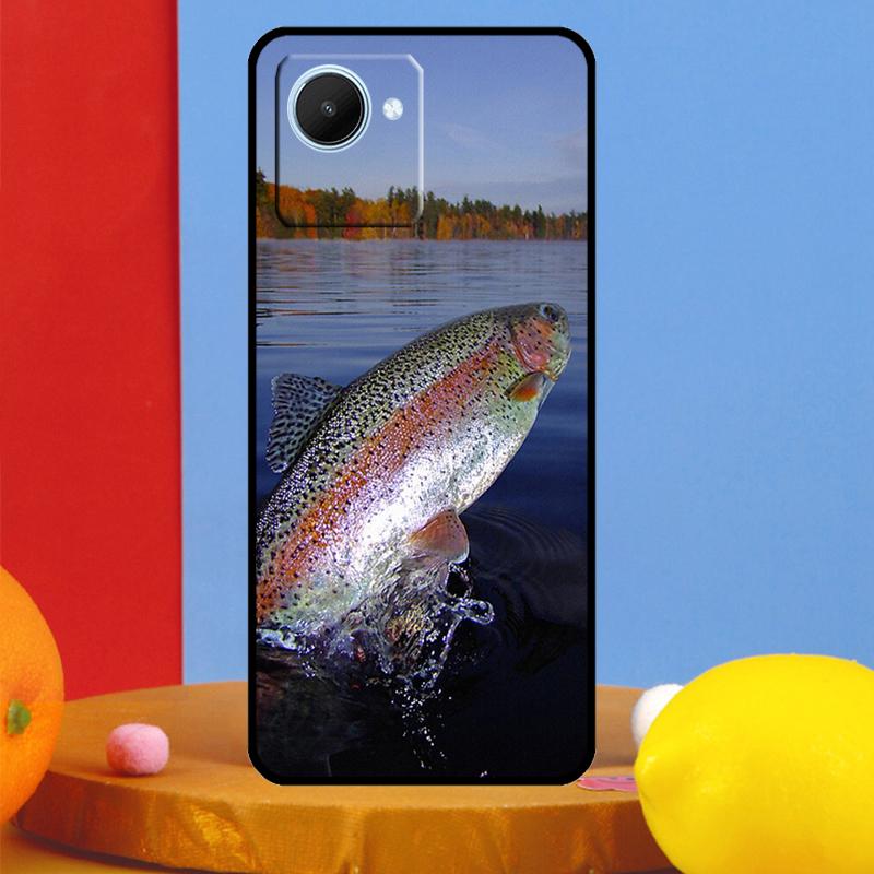 Vintage Trout Fishing For Realme 14 Pro Plus 10 11 12 13 15 Pro C67 C65 C63 C61 C55 C53 C51 C71 C75 GT7 Pro Case