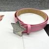 Adult Harajuku Belt with Rhinestone Light Luxurious Ladies Locomotive Waistband