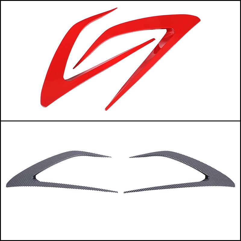 2 PCs ABS Carbon Fiber Car Front Bumper Side Air Intake Grille Decorative Frame Auto Accessories Suitable for Mazda MX-5 2016+