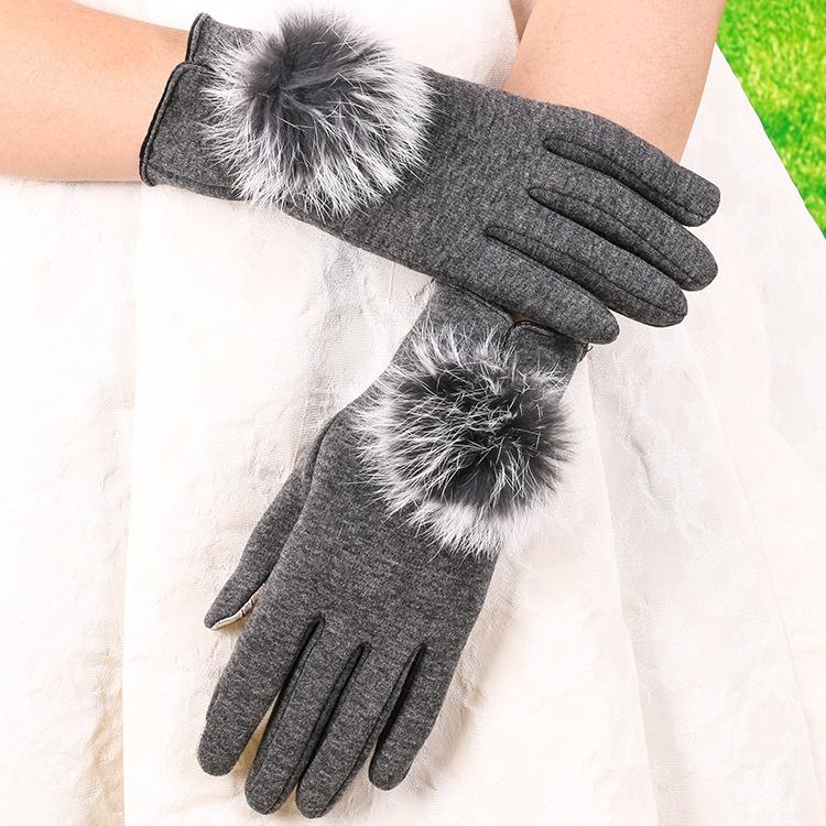 Warm Gloves for Women In Autumn and Winter Outdoor Cycling  Cute Cold Proof Touch Screen Gloves for Women