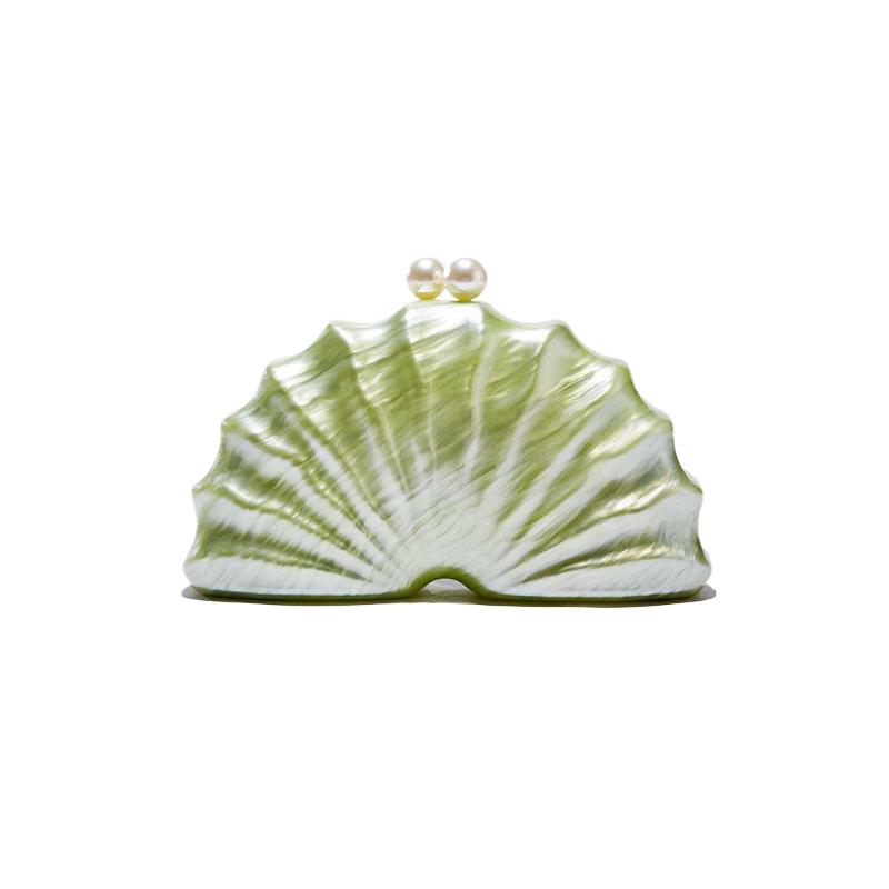 New In Handbag Clutch Bag Fashion Crossbody Evening Wedding Special Shell Acrylic Shoulder Women's Luxury Famous Brand Party Bag