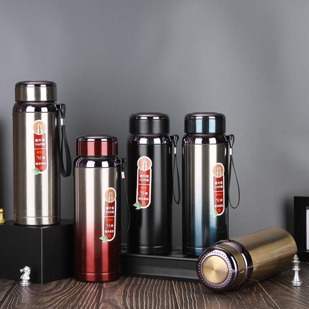 High Capacity Vacuum Flask Portable Business Tea Mugs Durable Stainless Steel Insulated Cup