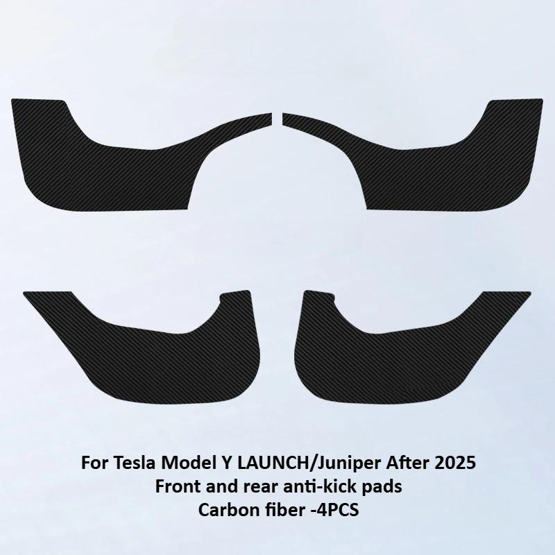 Kryty proti okopání dveří auta pro Tesla Model Y Juniper/Model3 Highland Kožená samolepka Ochranné podložky na boky sedadel Podložka Autopříslušenství 2025