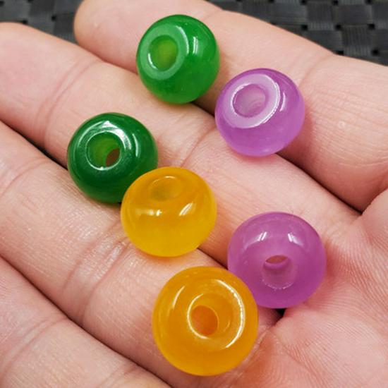 Violet Jade Buckle Pendant, Emerald Green Jade Buckle, Yellow Dragon Jade Necklace, Ruluotong Jade Pendant. Green, approx. 9*13mm, hole approx. 4mm