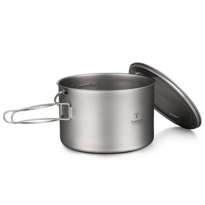 TOMSHOO Pentola in titanio 750ml/900ml/1100ml/1600ml/2000ml/2800ml Pentola sospesa ultraleggera con coperchio e