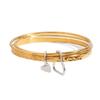 Elegant Hammered Finish Gold Silver Hollow Heart Link Bracelet Stainless Steel Wristband Daily Wear Wrist Accessory