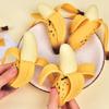 Realistic Peeled Banana Fidget Toy Soft Stretchable Material For Stress Relief Kids Play Home Office Decor