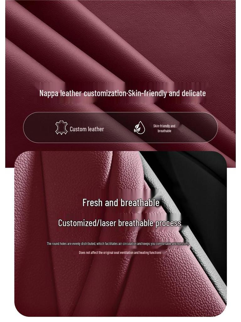 Hongqi H5 Perforated Leather Car Seat Cushion - Universal, Four Seasons, New Model