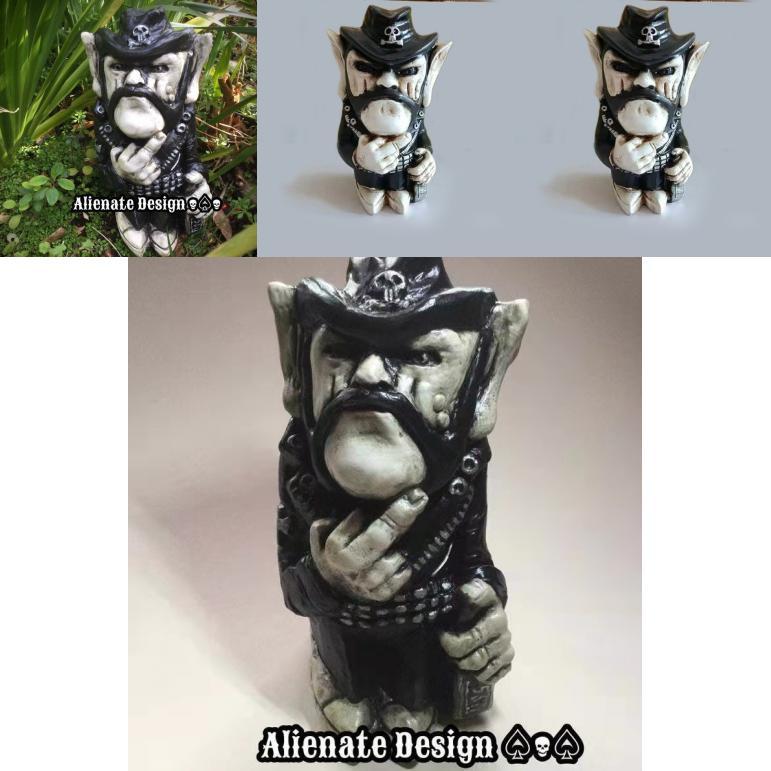 Middle Finger Posture Cowboy Musician Resin Craftsmanship Horticultural Ornament For Party Gift And Home Display