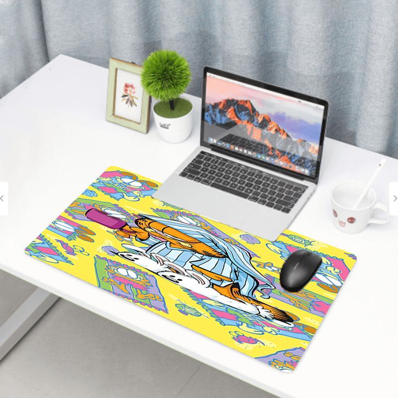 Garfield Print Mouse Pad, Anti‑Slip Desktop keyboard Mat, for PC Laptop Gaming Working Daily Use, Cool Festival Surprise Gift