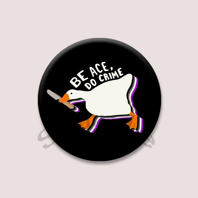 Cartoon Duck Cat with Flag Brooch Creative Funny Animal Words Lapel Pins DIY Backpack Hat Accessories Jewelry Badge for Friends