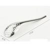 1Pc Caviar Spoon Hot Pot Filter Spoon with Long Handle Vintage Tea Spoon Shovel Set Small Spoons 56 Holes Kitchen Tools