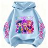 Felpa Cartoon Derpy Hunter Rumi per Ragazzi e Ragazze Felpa Azzurro Cielo Calda Spessa, Top Casual alla Moda Abbigliamento Bambini