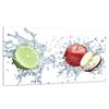 GLASS PROTECTIVE PLATE FOR STOVE 90x52 FRUIT