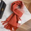 Original color matching enlarged 111 pure scarves for men and women, winter couples, high-end warm scarf, double-sided shawl