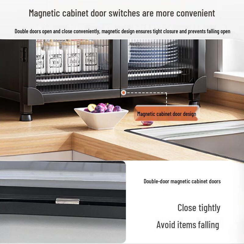 2-Tier Carbon Steel Kitchen Dish Rack