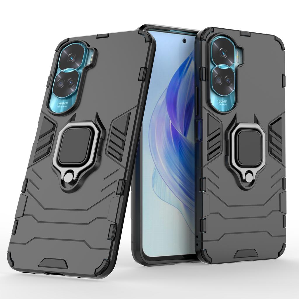 For Honor 90 Lite 5G/X50i 5G Protective Cover Ring Holder Kickstand TPU+PC Phone Case