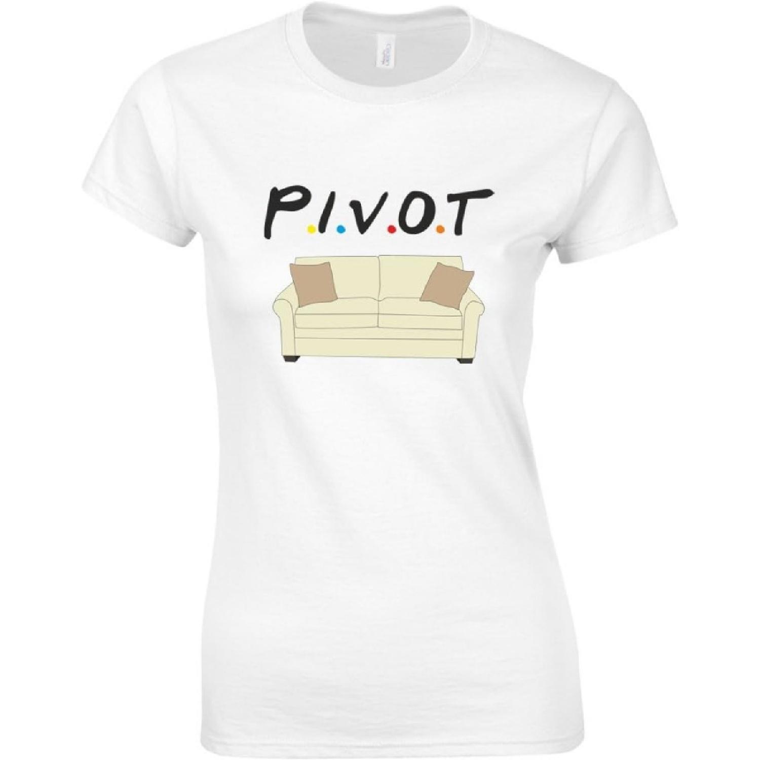 Brand88 - Pivot, Ladies Printed T-Shirt XXXXXL белый