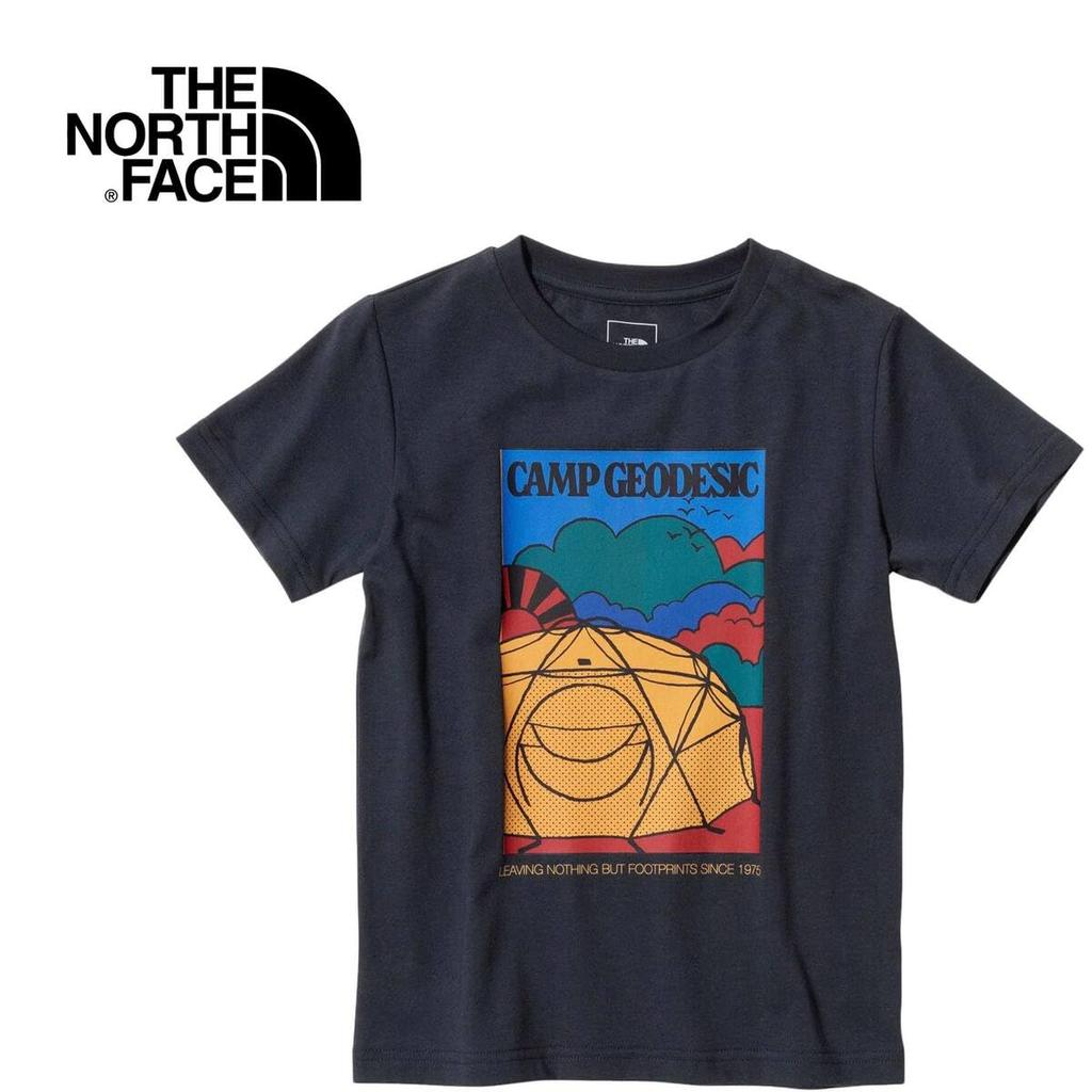 The North Face Short Sleeve Graphic UV Organic Urban Size 130 Tee, Unisex, Protection, Cotton, Navy,