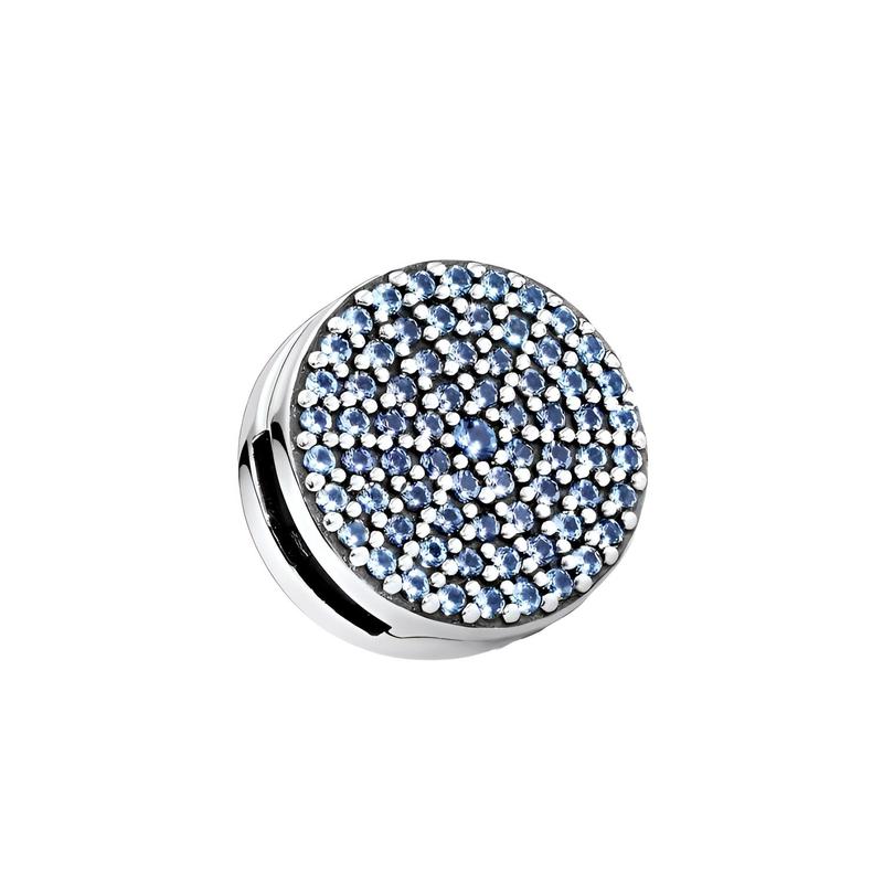 Pandora Reflexions series pavé gemstone fixed buckle women s blue 797583C01