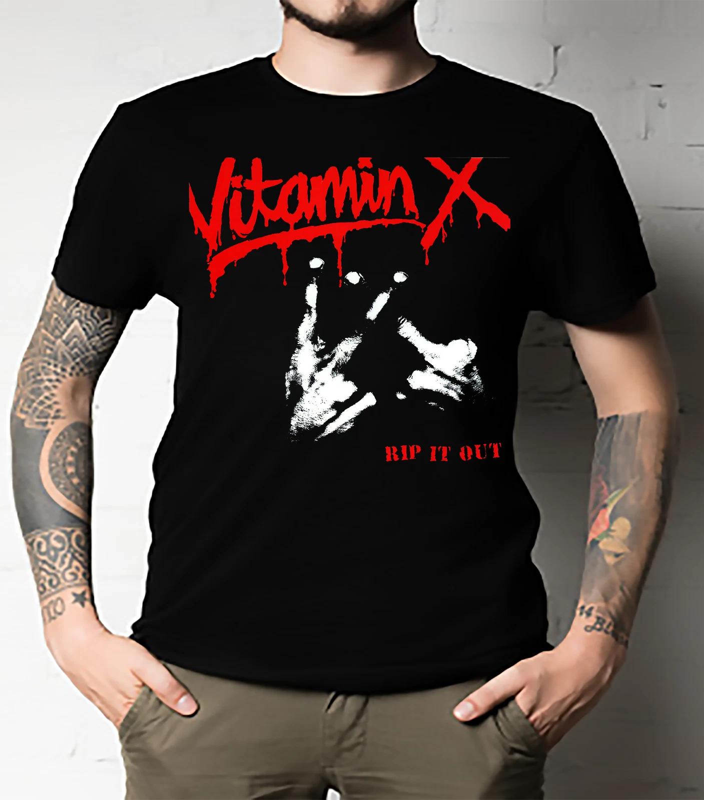 Men s and Women s T-shirts VITAMIN X RIP IT OUT Classic All Size M