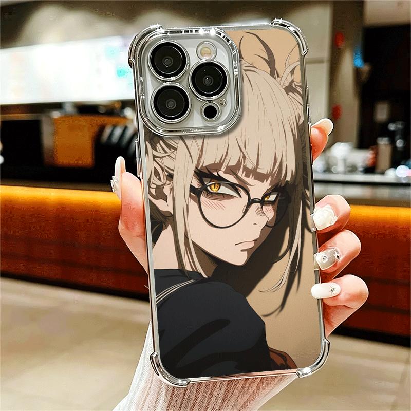

MHA Моя геройская академия Химико Тога Мягкий чехол для телефона для iPhone 15 16 17 Air 14 Pro Max 16E Plus 13 12 Mini Покрытие Противоударный Fundas iPhone 16 Plus