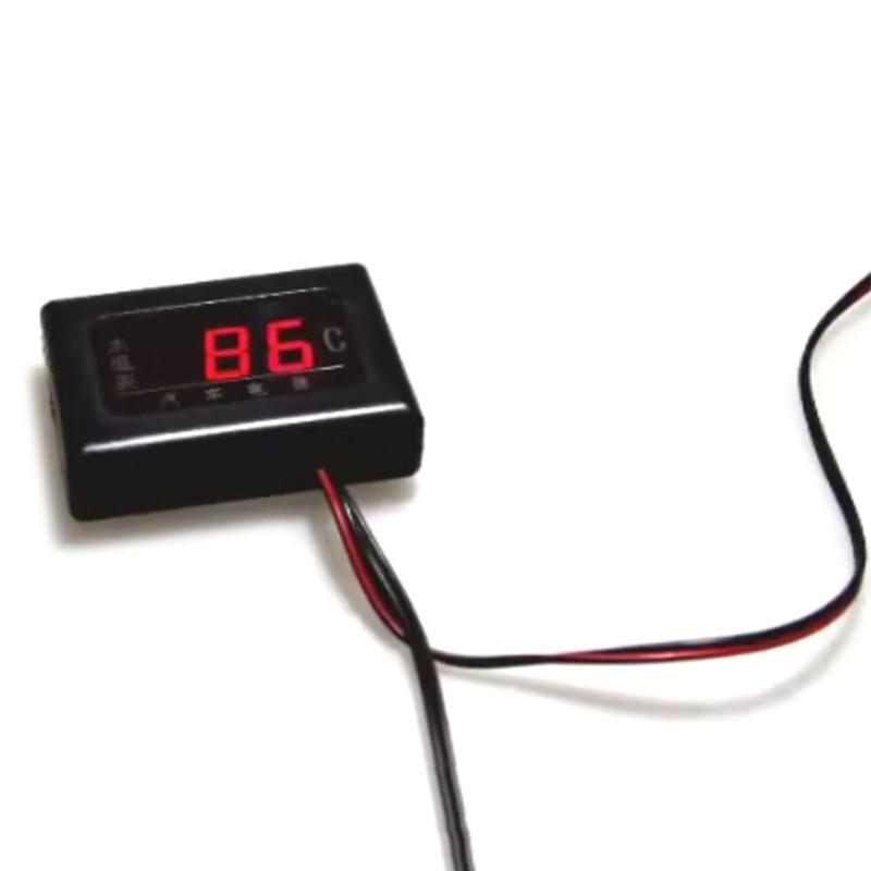 Universal Motorcycle Digital Thermometer Instrument Water Temp Meter Gauge Sensor for Head Plug 8mm 10mm 12mm 14mm 16mm