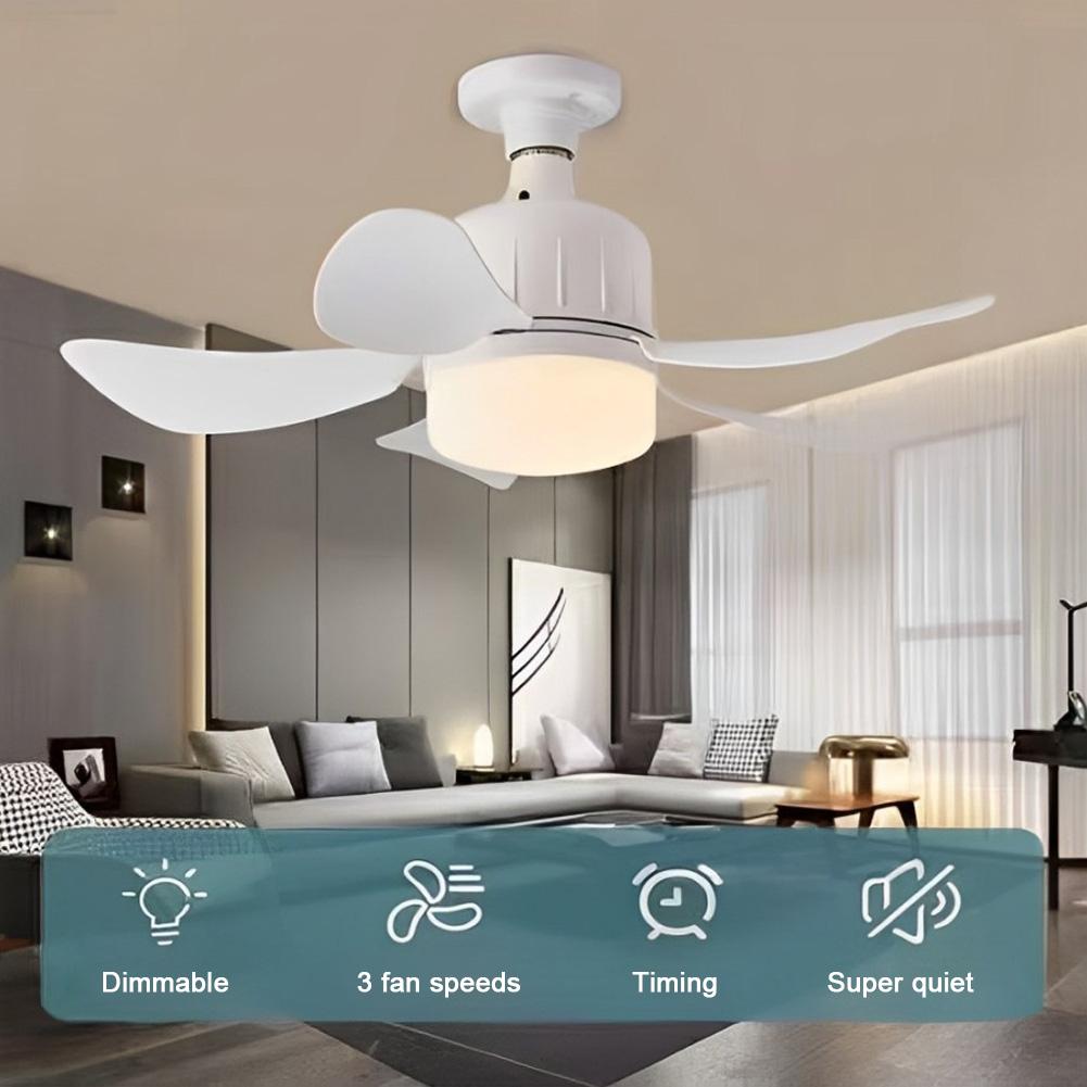 Ceiling Fan Light Lamp E27 Base Wireless Remote Control LED Bulb Ceiling Fan Replacement for Bedroom Living Room Kitchen Balcony