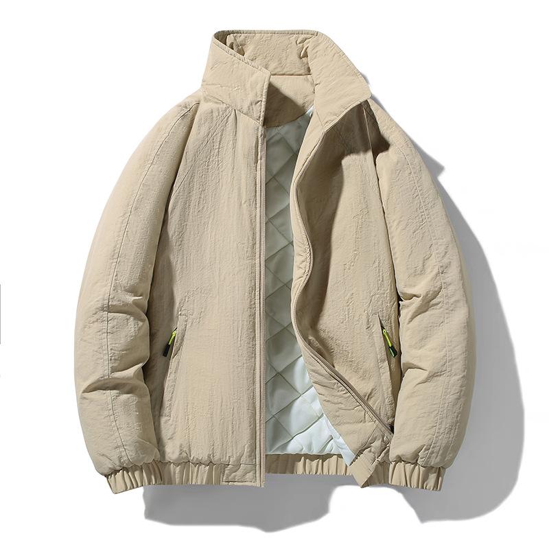 

Cotton clothes winter thickened warm baseball clothes jacket loose large size casual jacket men s cotton clothes M