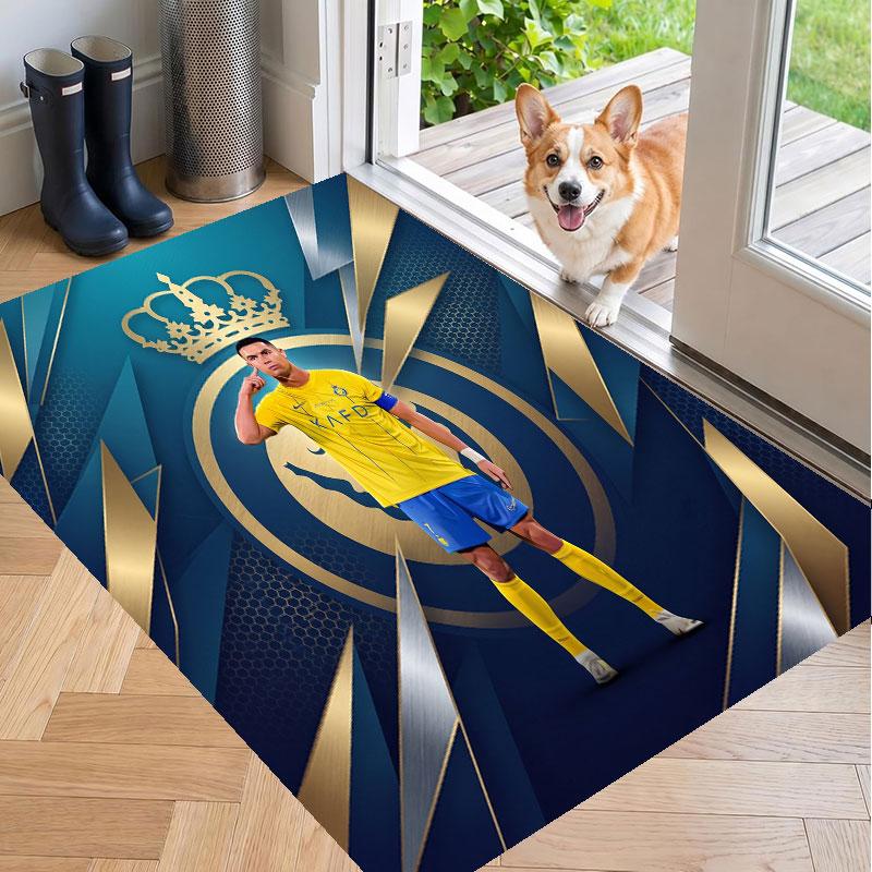 Soft Floor Carpet Cristiano Ronaldo Pattern Area Rug Decorative Mat For Home Room Decoration