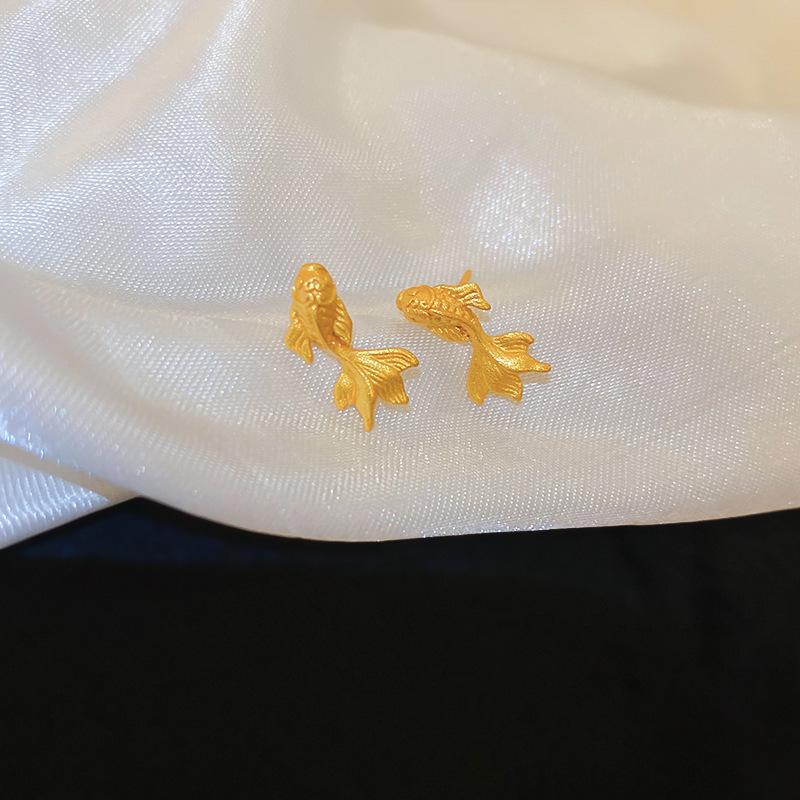 Silver Needle New Chinese Simple Diamond-encrusted Lucky Bag Fringed Earrings, Earrings, Exquisite Versatile Earrings