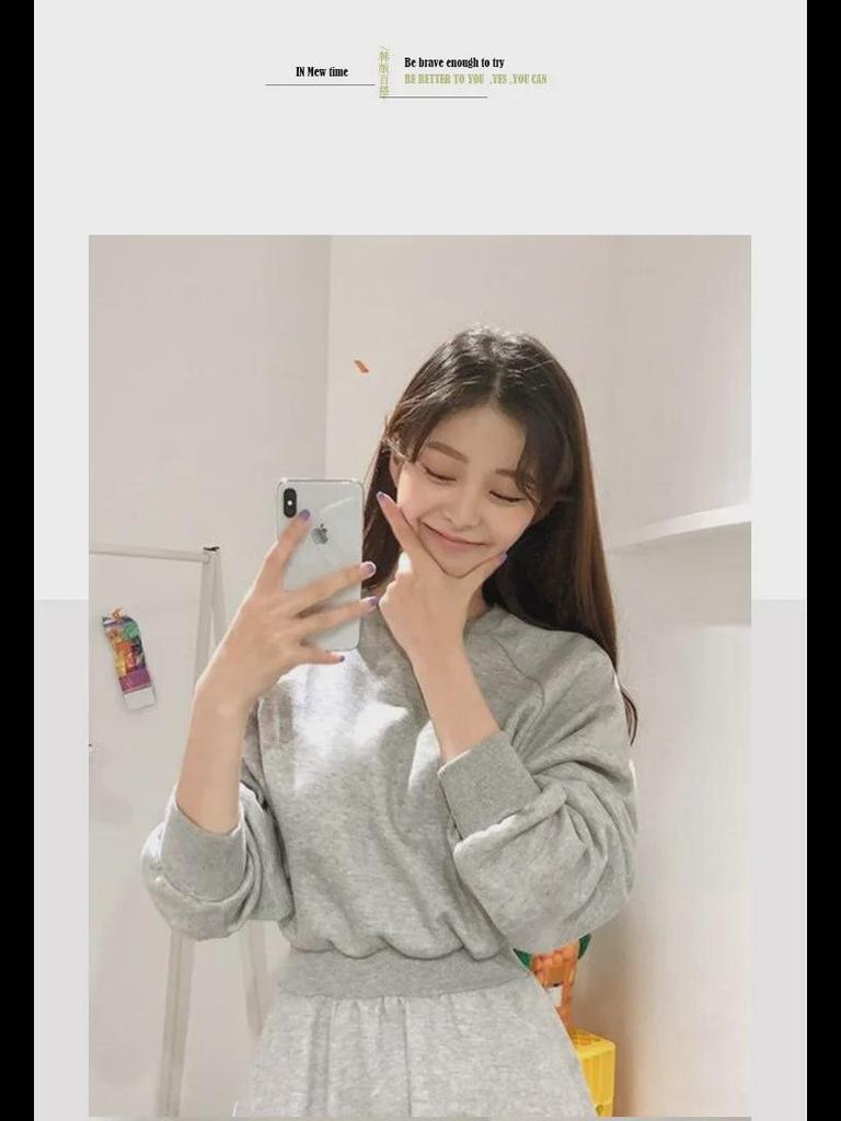 Long Women's A-Line Swing Dress - Korean Style, Autumn/Winter 2025