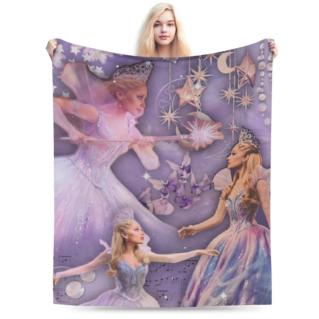 Elphaba Wicked For Good Flannel Blanket Defy Gravity Fashion Throw Blanket for Sofa Bedding Lounge 150*125cm Bedspread