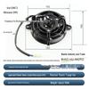 ATV/Motorcycle Radiator Cooling Fan for 150-200cc, 165mm Mounting Hole Spacing, Beach/Car Accessories