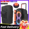 Speaker Protect Case for JBL PARTYBOX 520 Portable Speaker Dust Case w/ Mic Pocket Party Speaker Storage Bag Double-Sided Cover