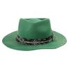 Wool Homburg Exotic Feather Wool Hat Gifts for Comedy Hat Wide Brimmed Unisex Wear for Gatherings Photo Props