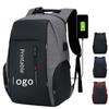 Men’s Multi-Function Business Laptop Backpack with USB Port and Large Capacity, Customizable with Logo.