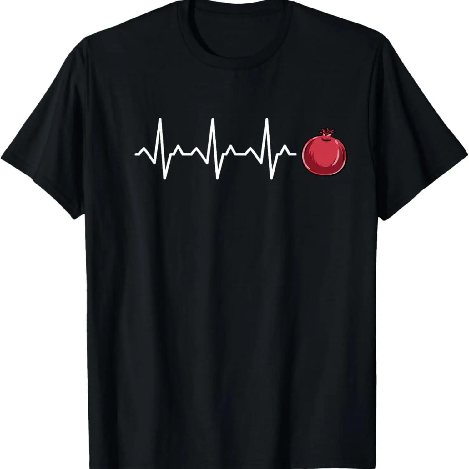 Pomegranate Heart - Awesome Graphic Pomegranate Lover T-Shirt XXXXXL чёрный