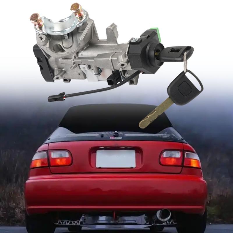 High Security Ignition Lock Cylinder Replacement Anti Theft Engine Start Key Switches Assembly Simple Installs for Auto