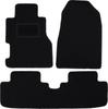 Black Velour Floor Mats For: Honda Civic VII 3-door Hatchback, Coupe (2001-2005)