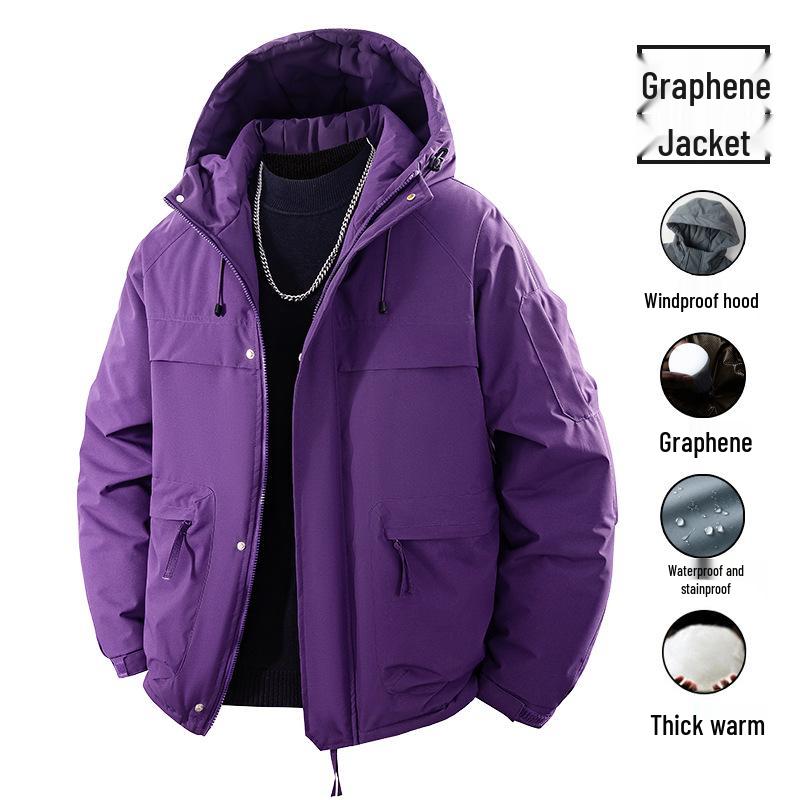 Pánská trendy manšestrová bavlněná bunda se sametovou podšívkou - Velká velikost, edice podzim/zima 2023.