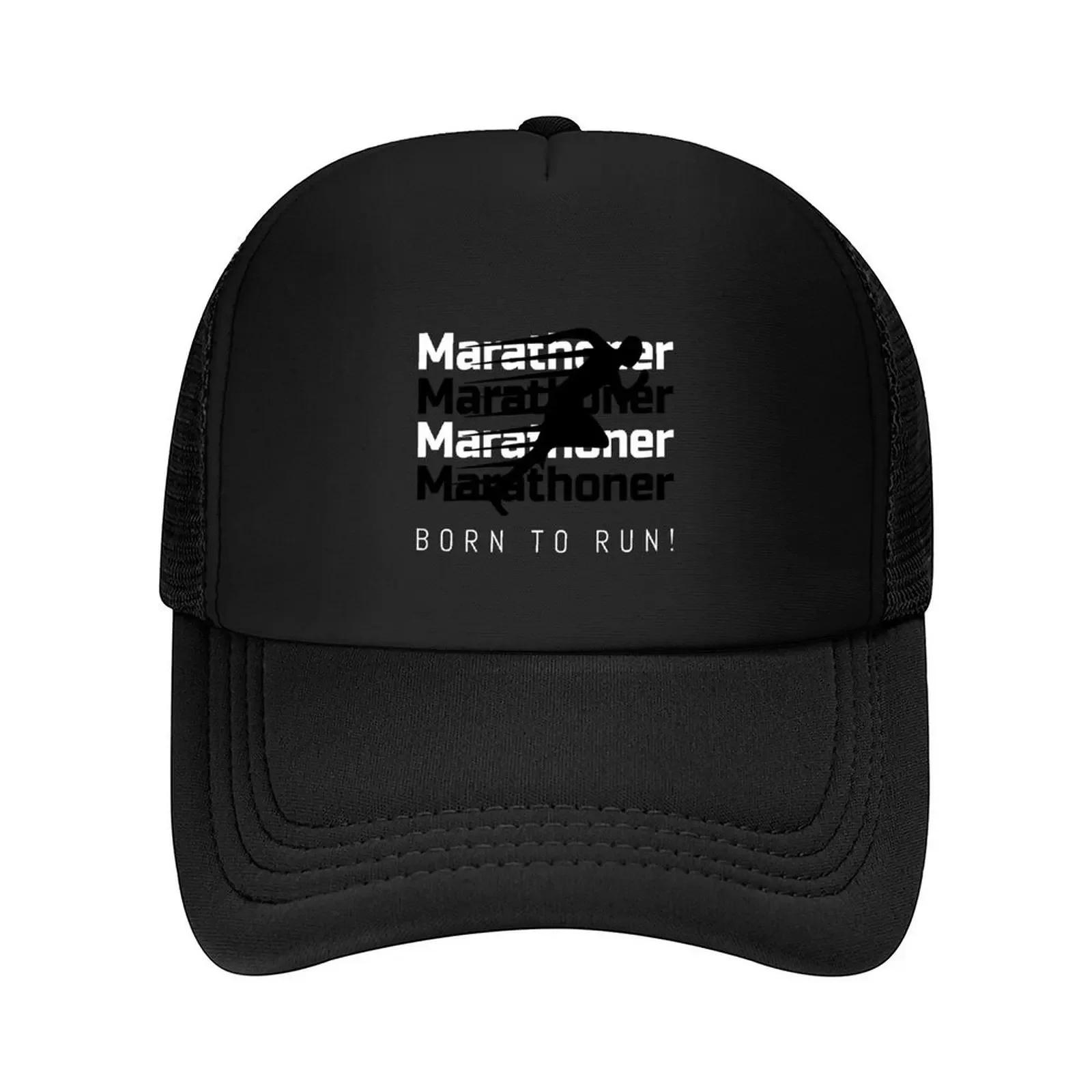Marathoner Born to Run Baseball Cap birthday Vintage Hat Baseball Cap Beach Bag Hats For Unisex Womens