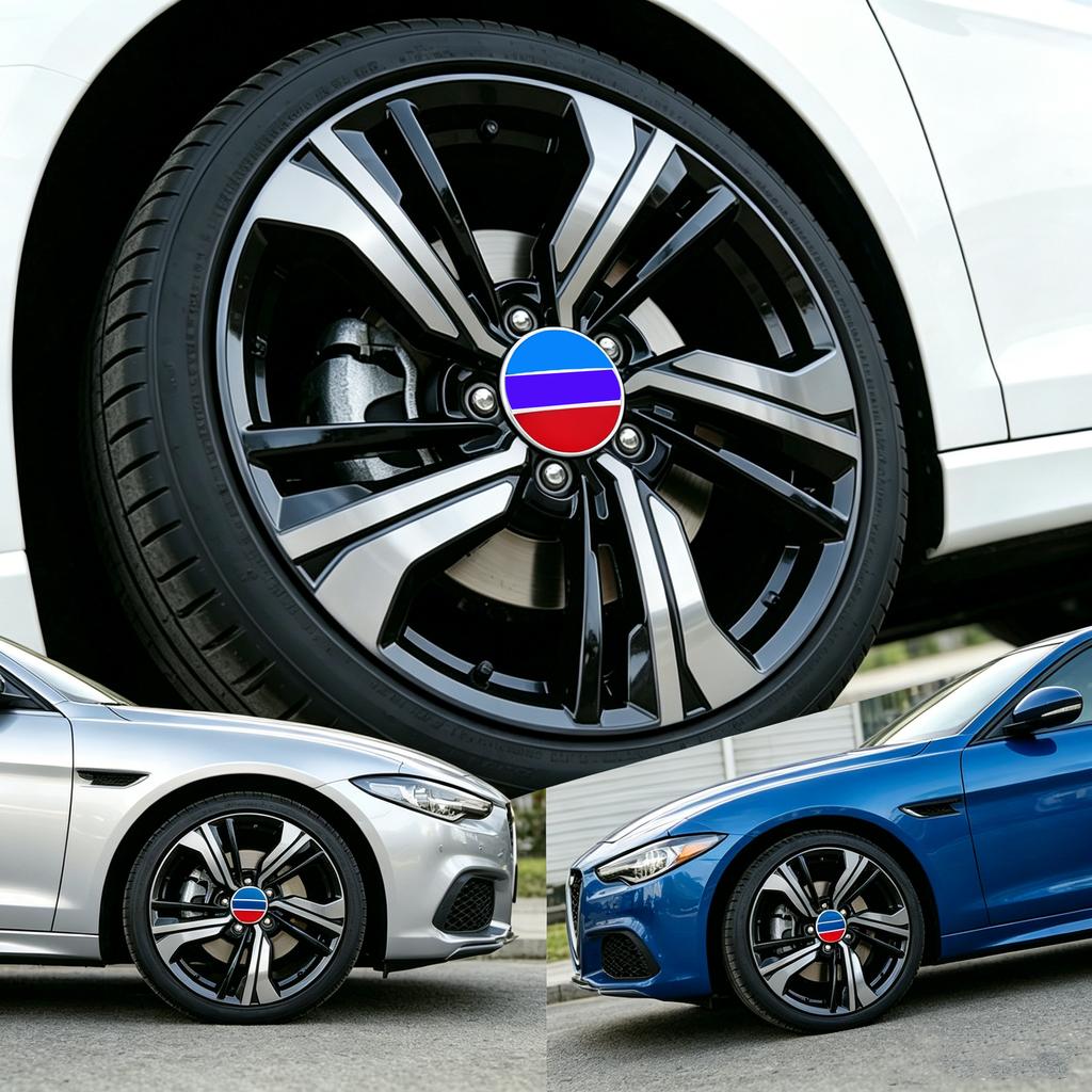 4-Piece 56mm Car Wheel Hub Cap Center Modification Stickers F35 F30 E90 G28 F18 E60 X1 for BMWF48 X3 F25 DB2