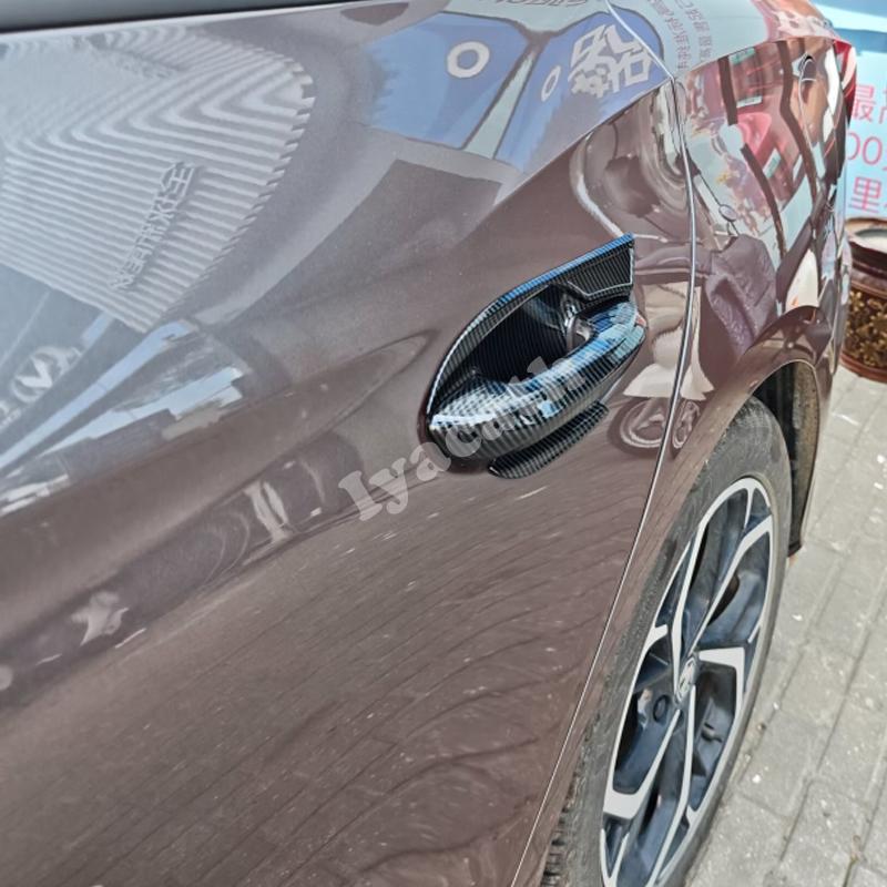 LHD RHD For MG3 Hybrid 2024 2025 ABS Carbon Fiber Black Car Door Handle Cover door bowl catch Protector Styling Auto Accessories