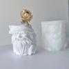 Geometric Santa Claus Gypsum Silicone Molds for Making Succulent Flower Pot